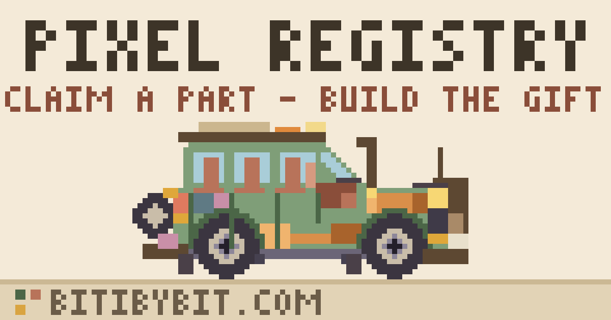 The Pixel Registry — a pixel-art Toyota Prado